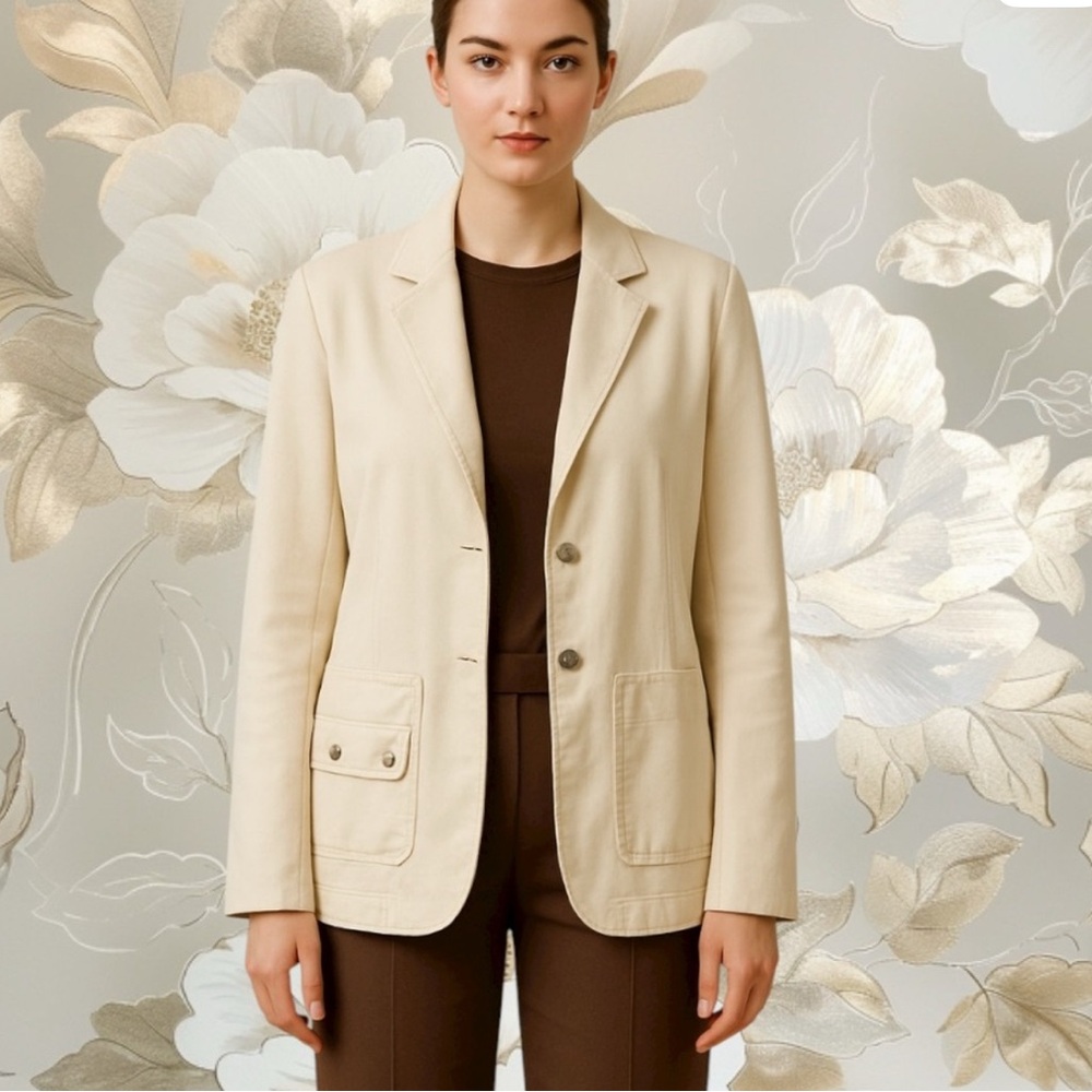 Curve Appeal Women's Cream Blazer